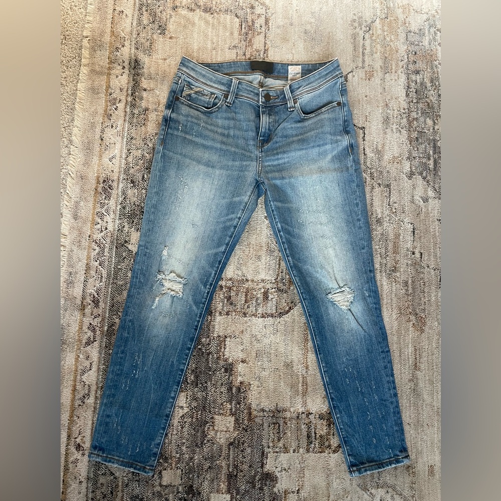 Buckle Black Ankle Skinny Jean